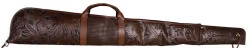 3D Belt Company G104 Brown Shot Gun Case with Fancy Embossed Leather